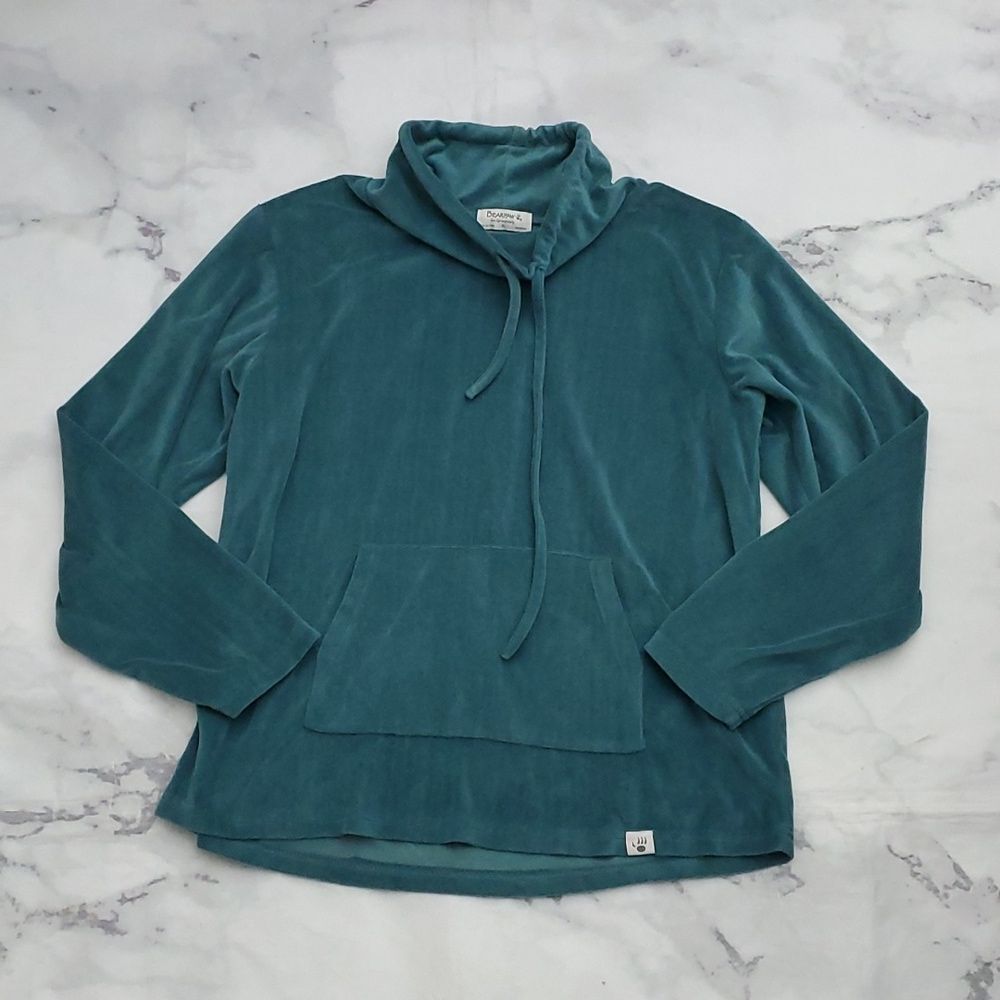 Bearpaw Pullover Velour Jacket Deep Sea Green